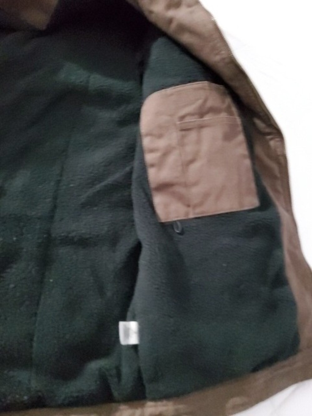 Men's Brown Hooded Field Jacket - Warm Lined Outdoor Coat - Picture 4 of 6